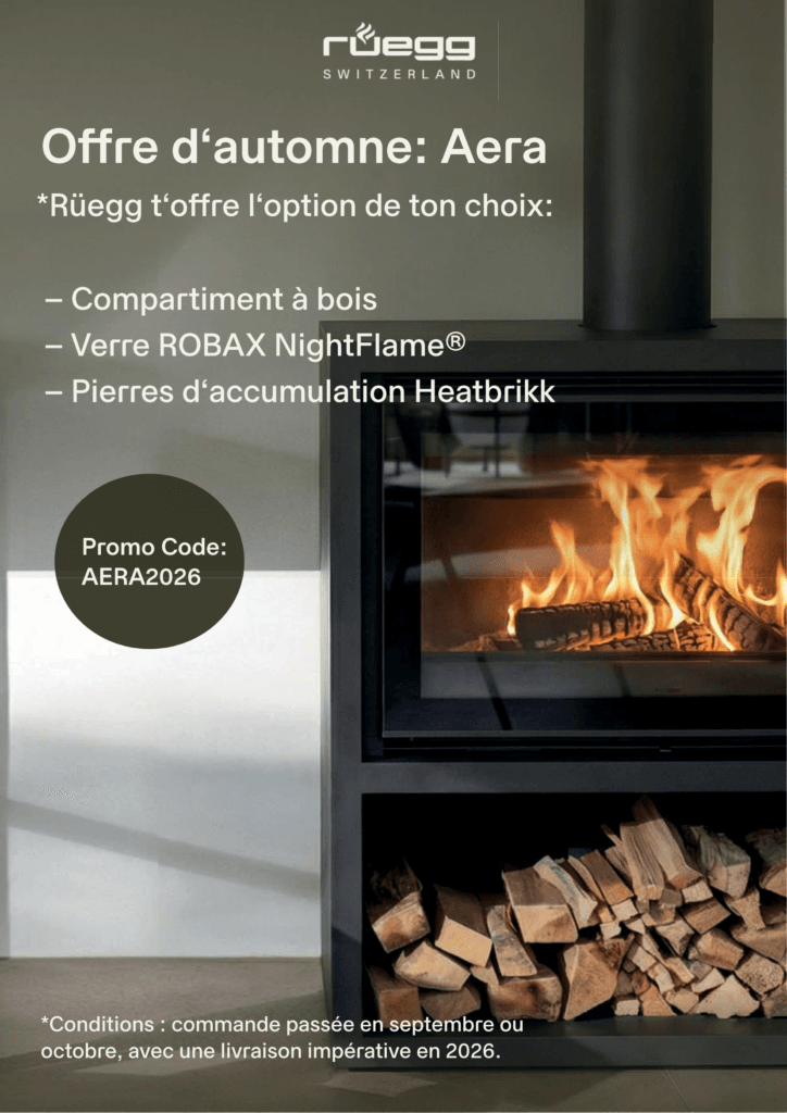 Offre d’automne Rüegg Aera pour cheminée contemporaine